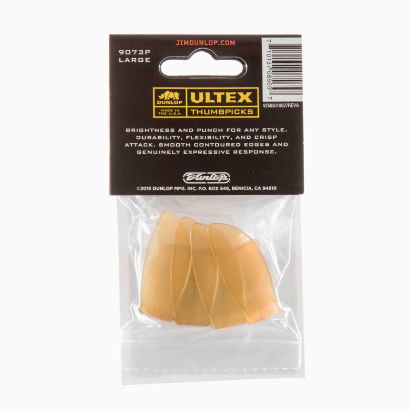 Dunlop 9073P Ultex Thumbpicks, Player's Pack, 4 pc
